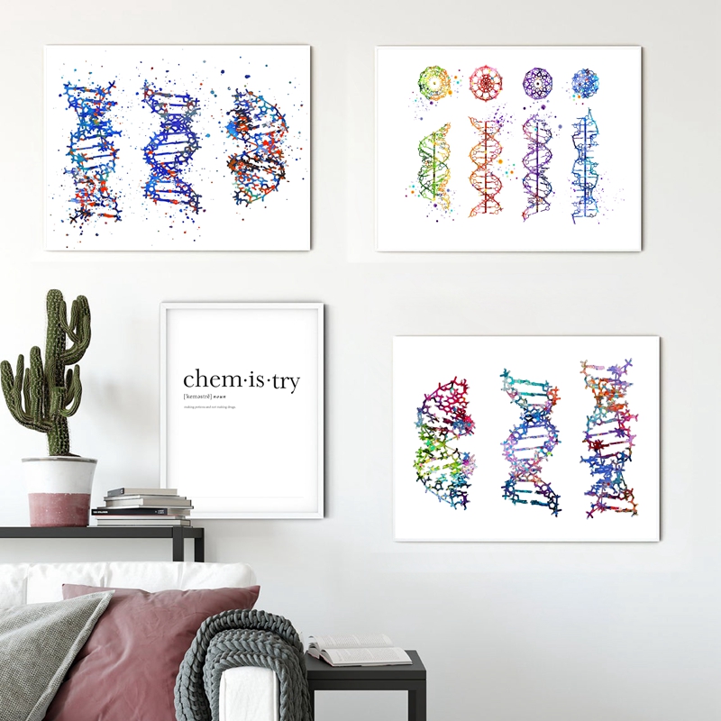 DNA Molecule Print Modern Medi - Medical Lab Posters ulasan dan harga